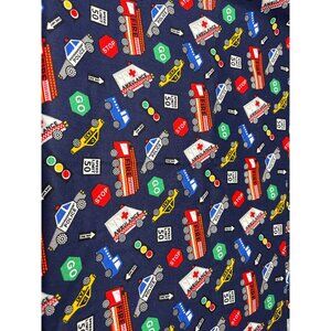 Kids Traffic Print Fabric 23x34" By Jo-Ann Quilting Sewing Crafts